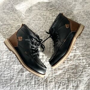 13M Litttle Boy Max & Jake Tie Boots/Dress Shoes